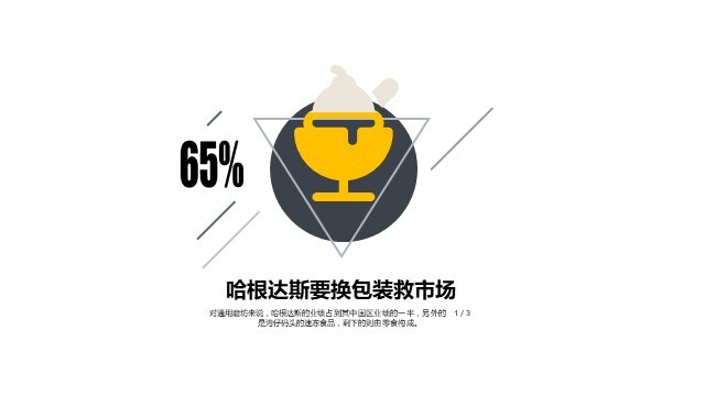 多色插画PPT柱状图