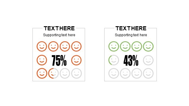 多色扁平PPT环形图