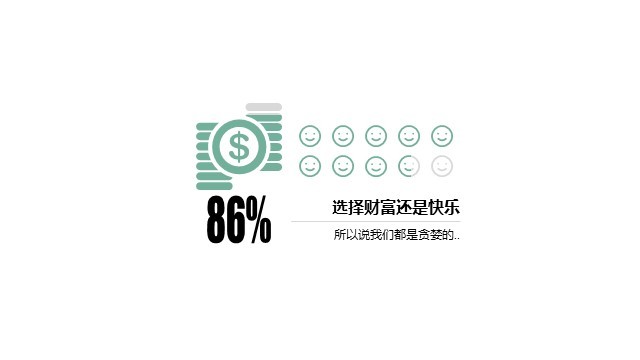 多色插画PPT条形图
