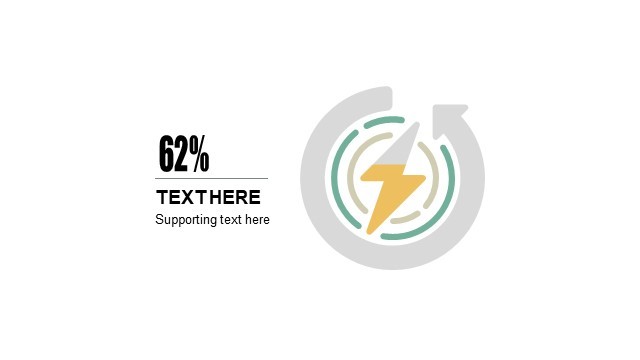 多色插画PPT柱状图