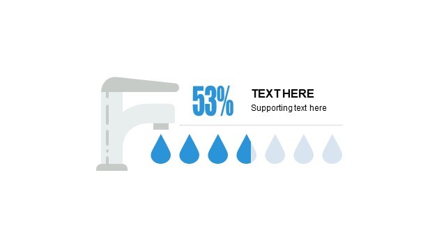 多色插画PPT条形图