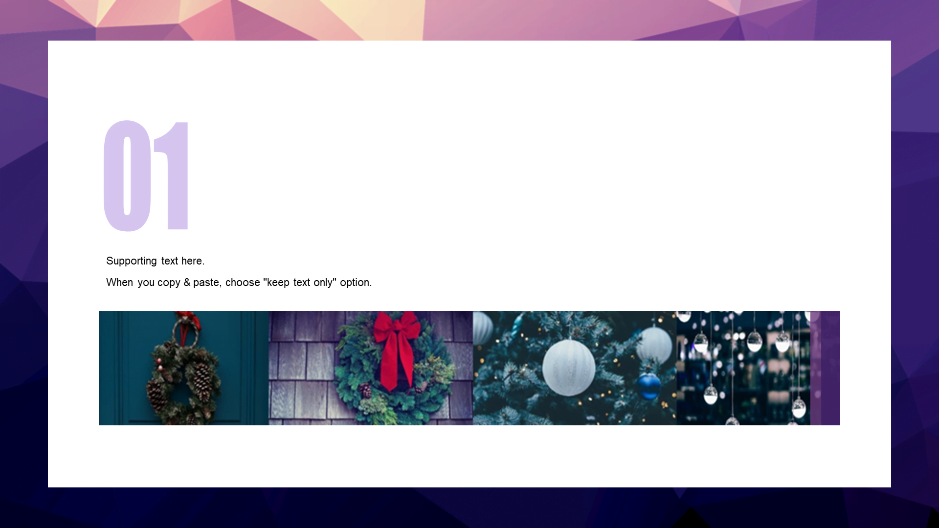 Purple Creative Christmas Festival Celebration Planning PPT Template Download