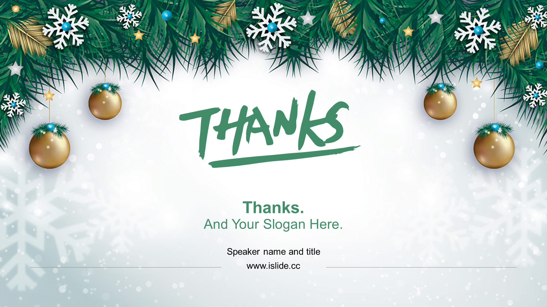 White Creative Illustration PPT Theme for Christmas Festival Celebration