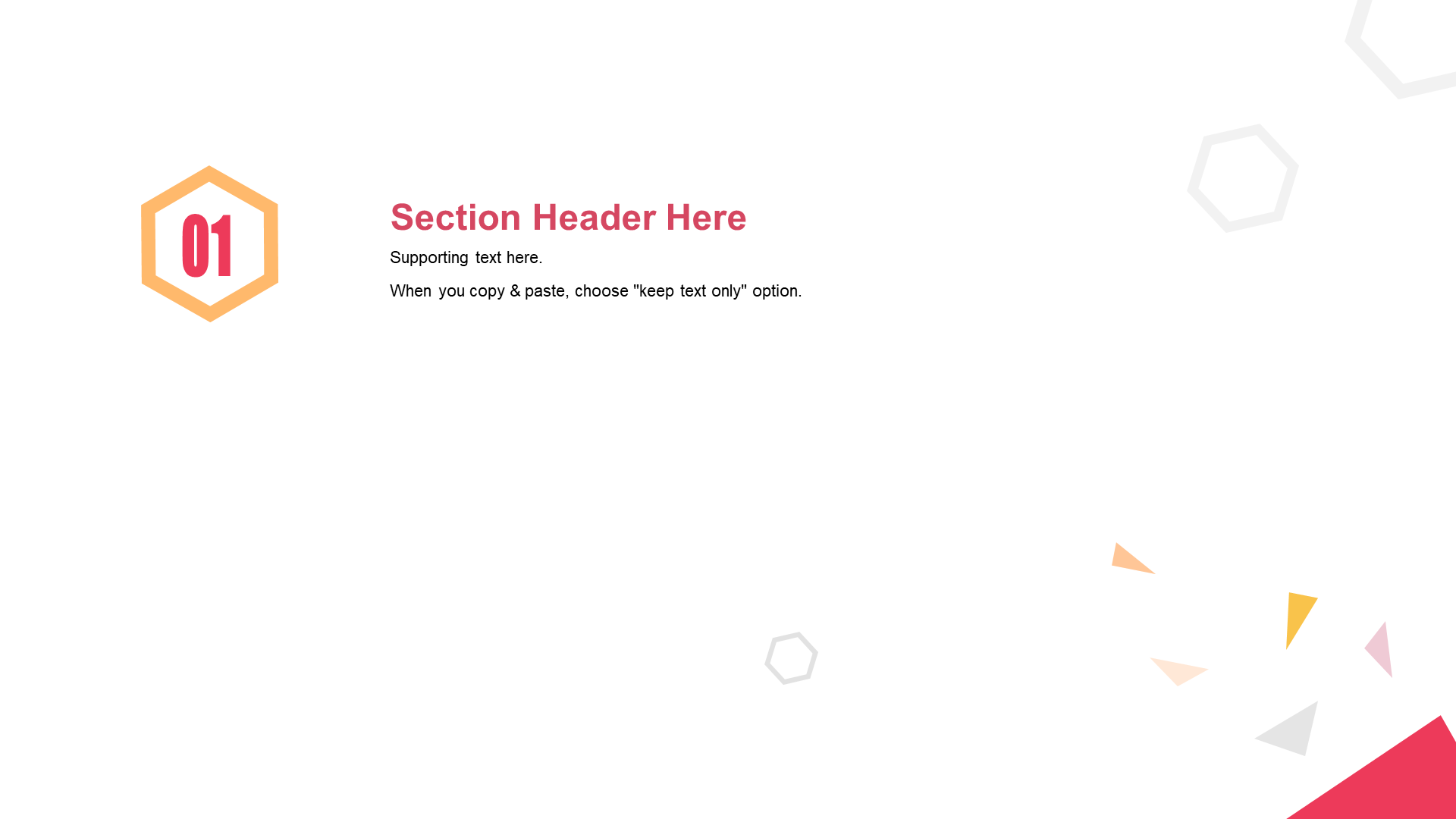 Multi-color creative geometry education industry training courseware PPT theme