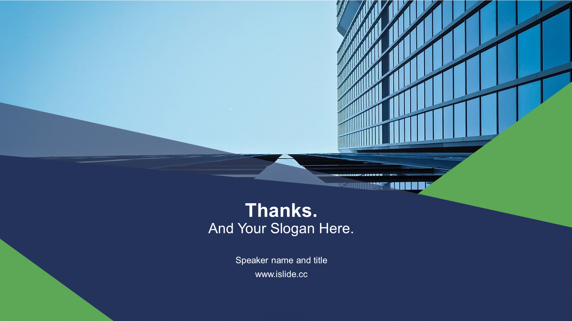 PPT Theme of Green Business Real Estate Service Business Plan