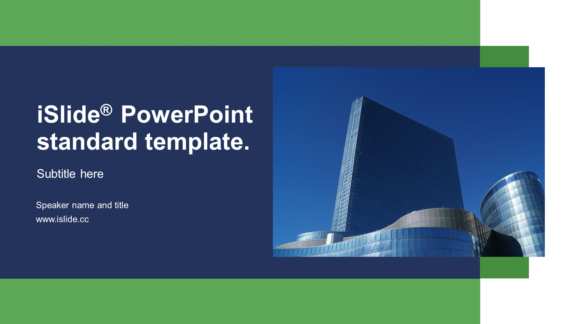 PPT Theme of Green Business Real Estate Service Business Plan