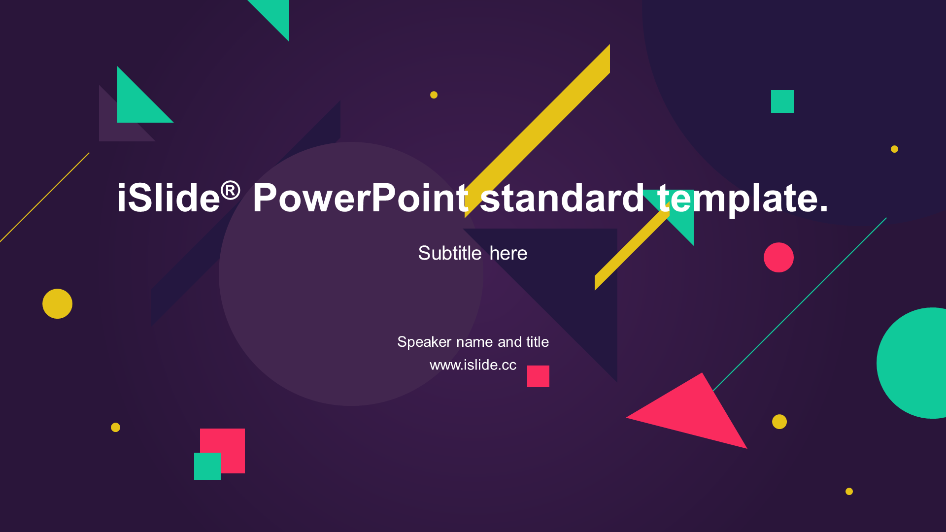 PPT Theme of Purple Geometry Creative Education and Training Courseware