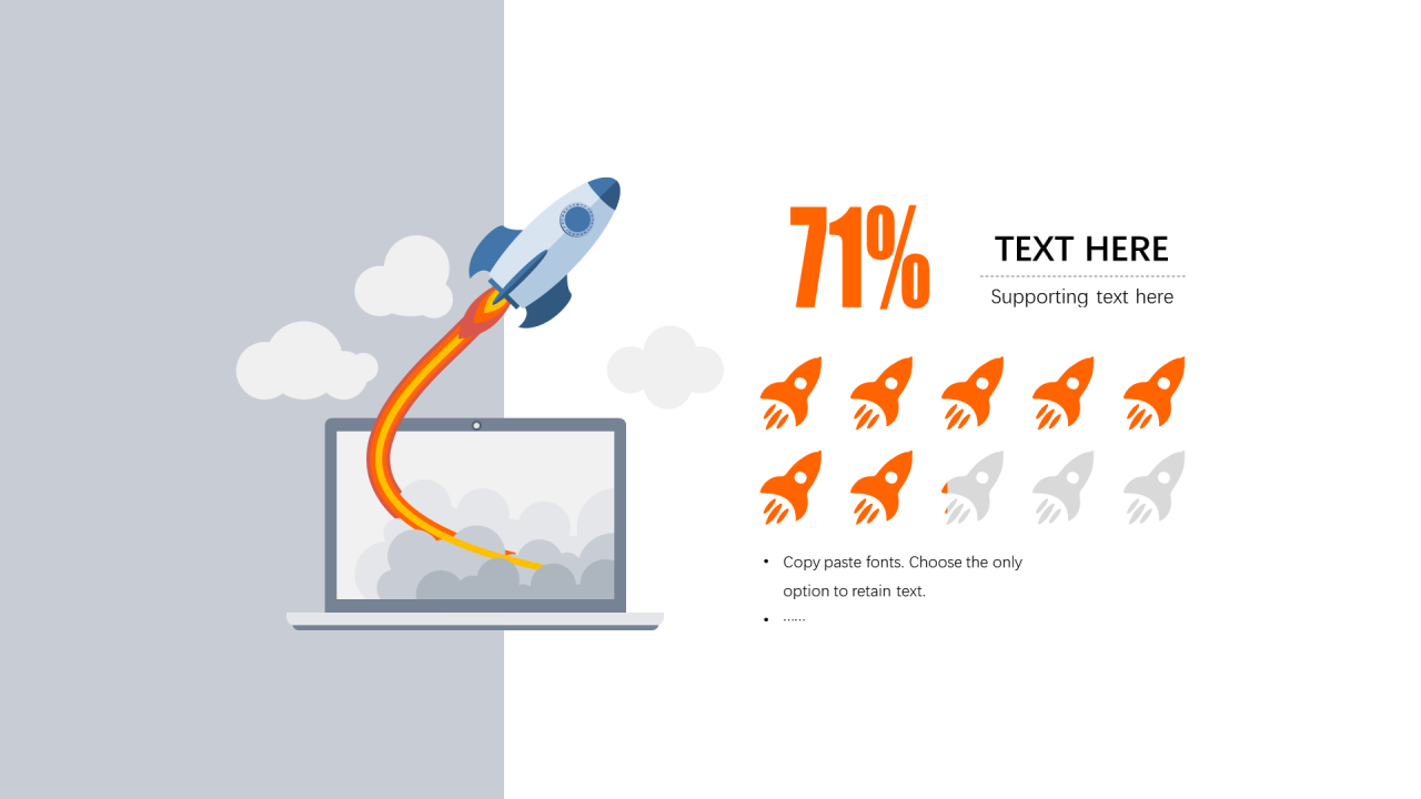 多色扁平PPT渐变图