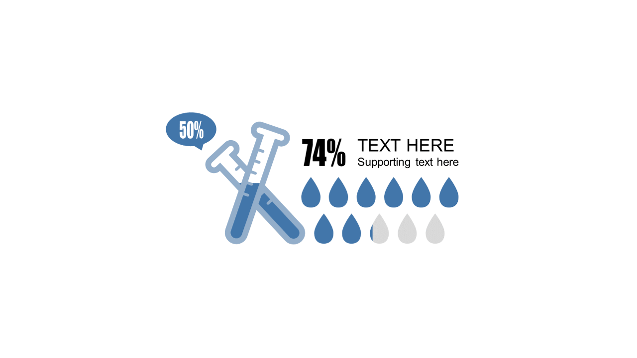 蓝色扁平PPT渐变图