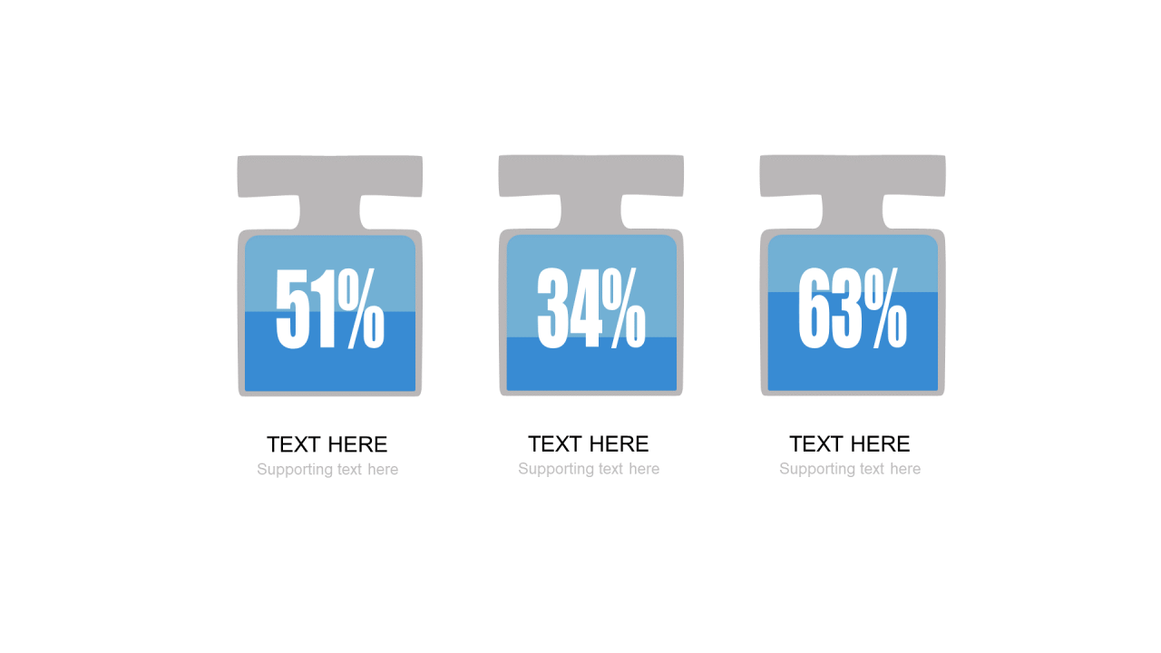 蓝色扁平PPT渐变图