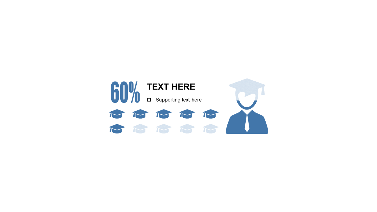 蓝色扁平PPT渐变图