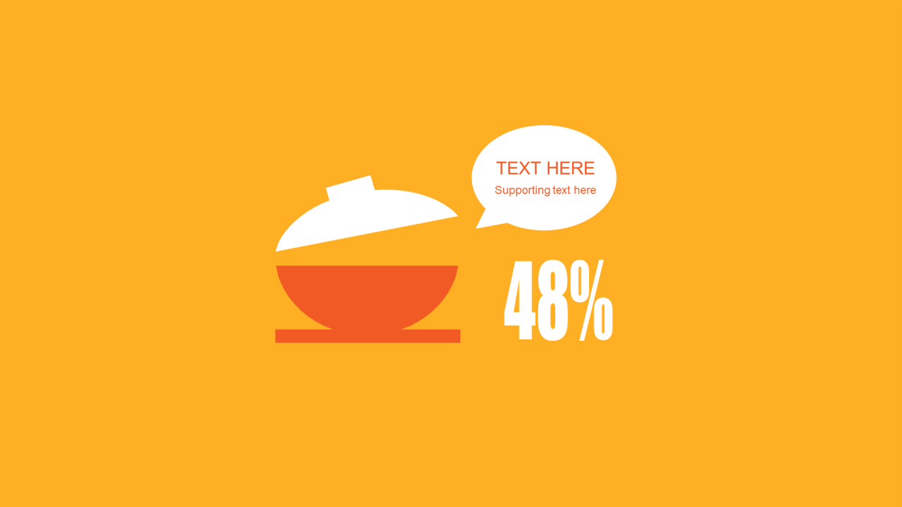 多色扁平PPT渐变图