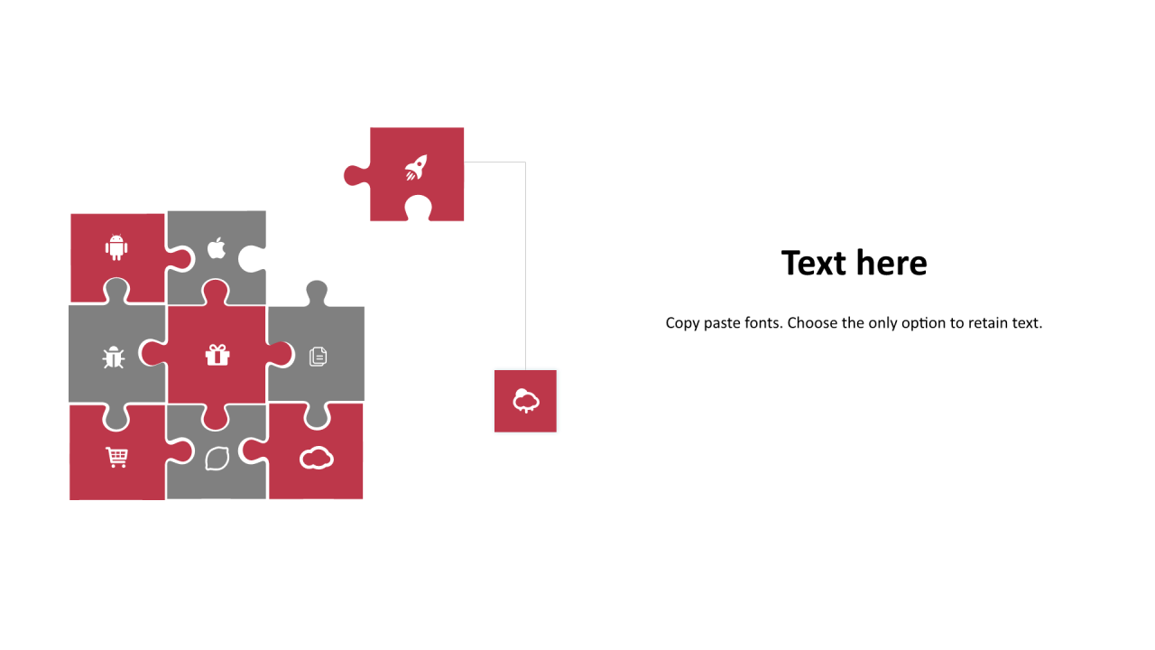多色矩形扁平1项PPT列表