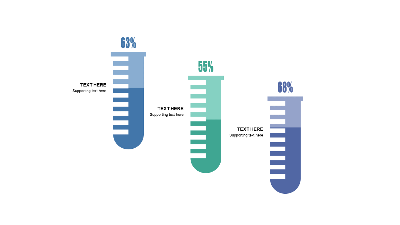 多色扁平PPT渐变图