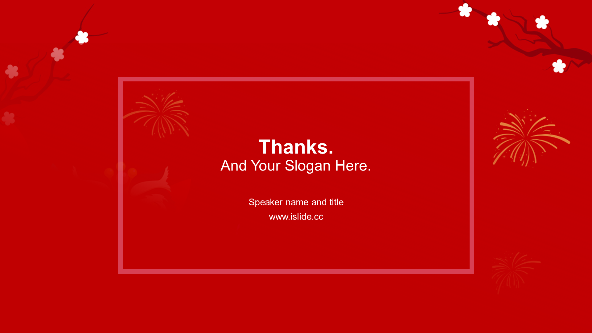 Red Chinese Style Work Summary PPT Theme
