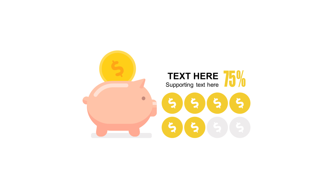 多色扁平PPT渐变图