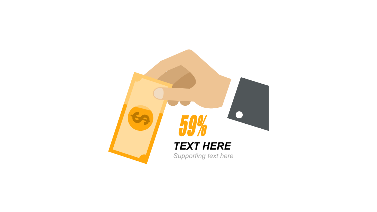 多色扁平PPT渐变图