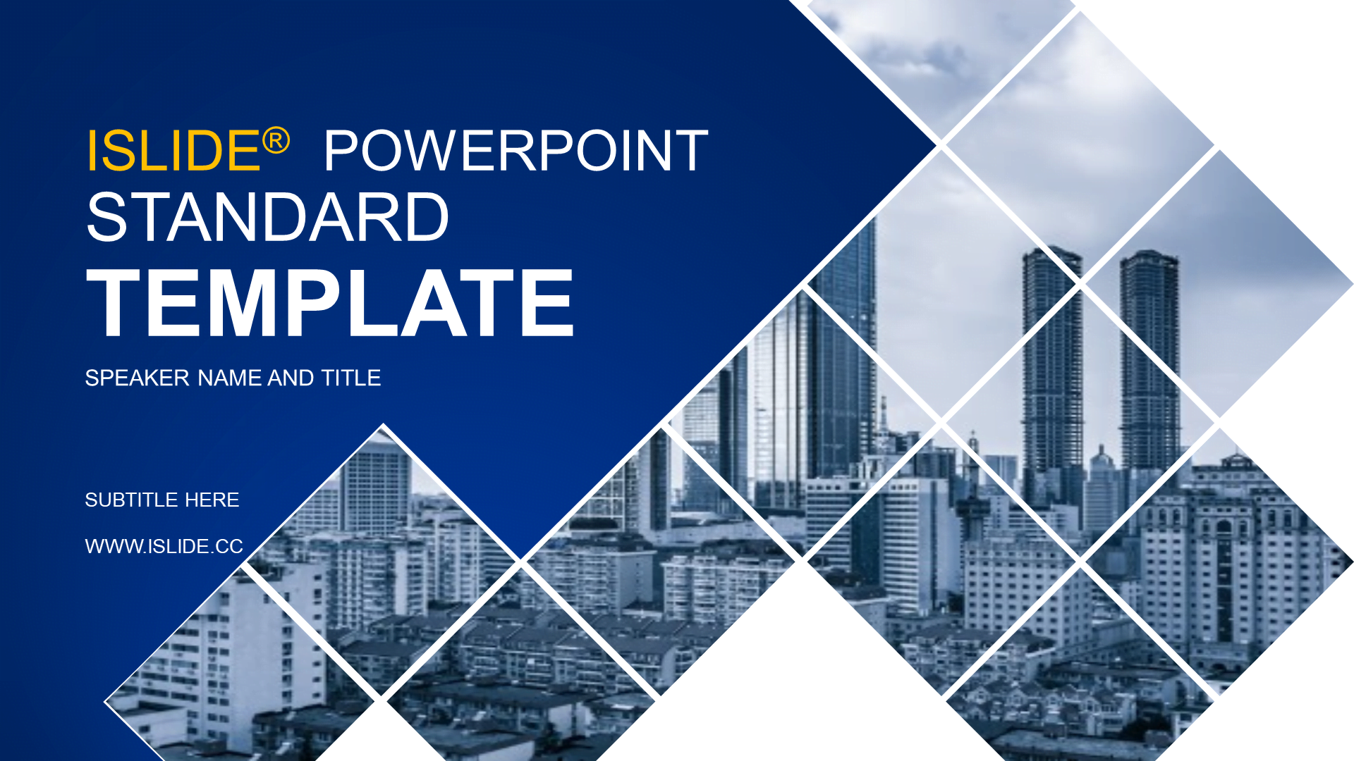 PPT Template for Blue Business Position Competition Personal Resume