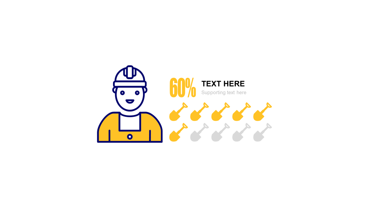 多色扁平PPT条形图