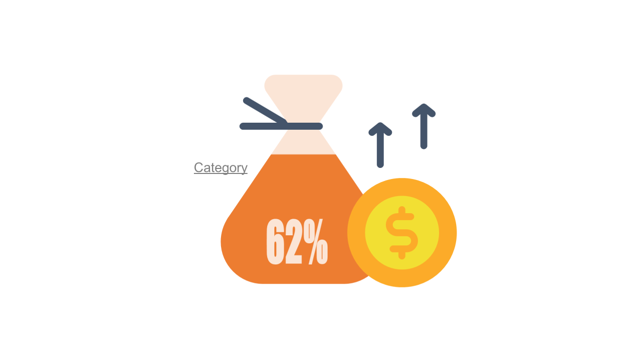 多色扁平PPT柱状图