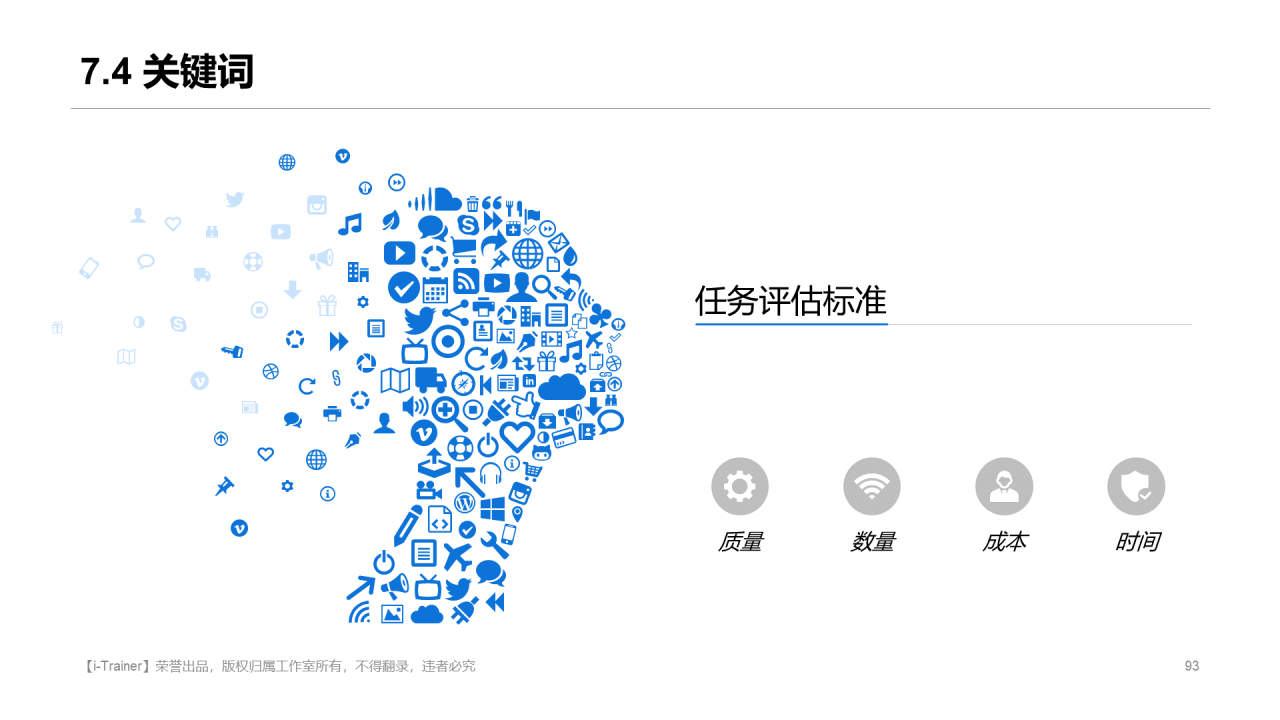 白色插画教学设计知识培训课件PPT素材