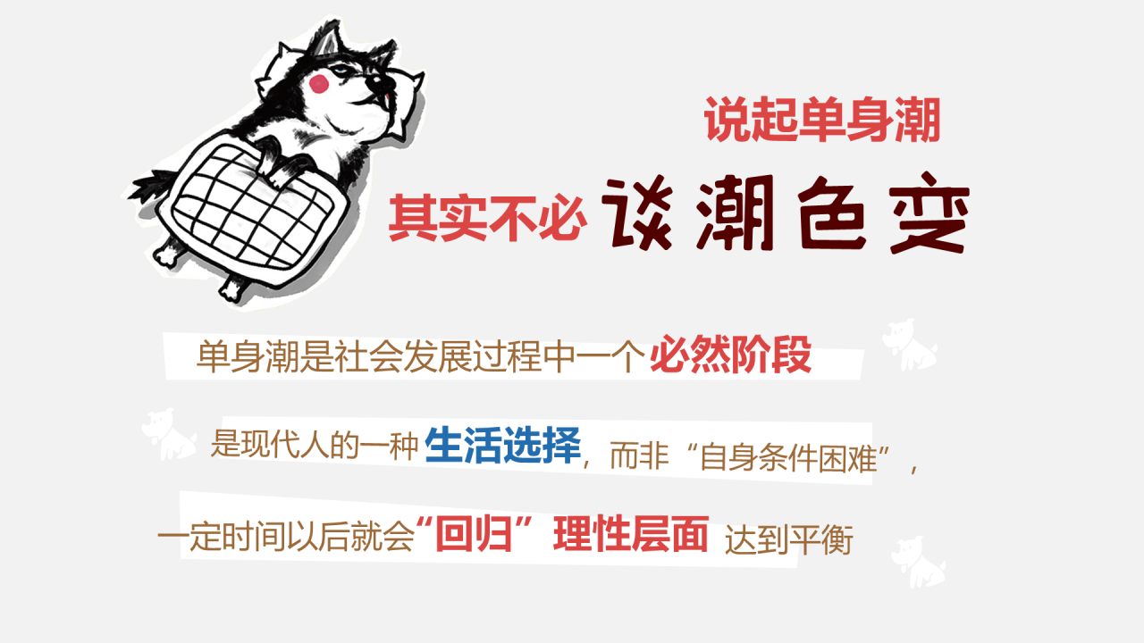 紫色插画中国第四次单身潮来袭，20亿单身狗的狂欢