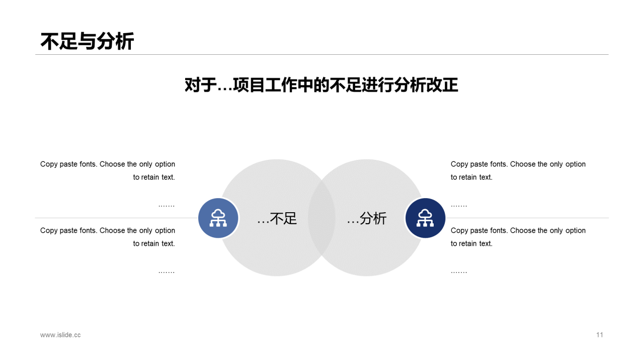蓝色商务年终工作总结数据分析总结汇报PPT模板