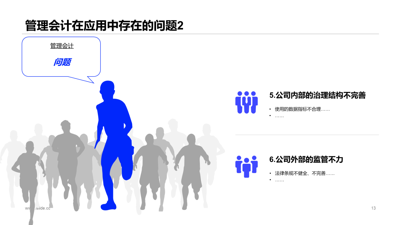蓝色插画管理会计应用毕业答辩PPT案例