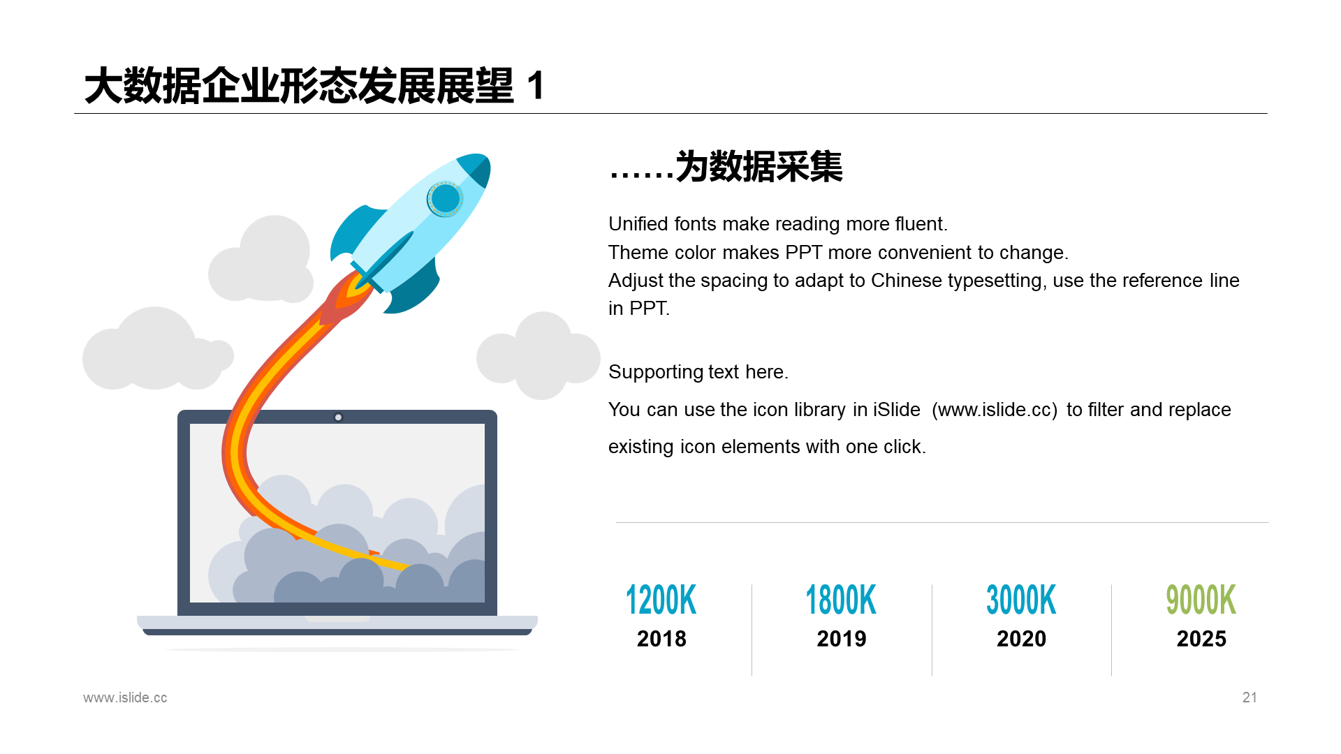 多色插画风互联网+大数据主题毕业答辩PPT素材下载