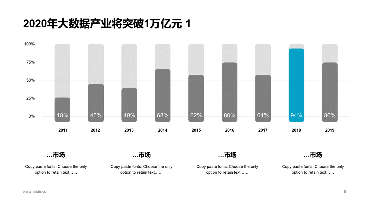 多色插画风互联网+大数据主题毕业答辩PPT素材下载
