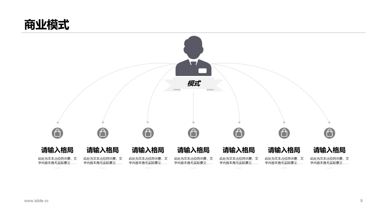 白色科技智能手表项目商业计划书PPT模板