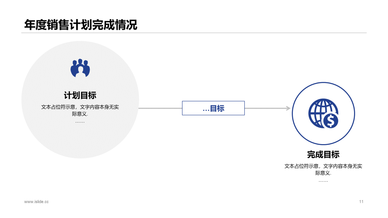 蓝色商务企业销售人员工作计划工作总结汇报PPT模板