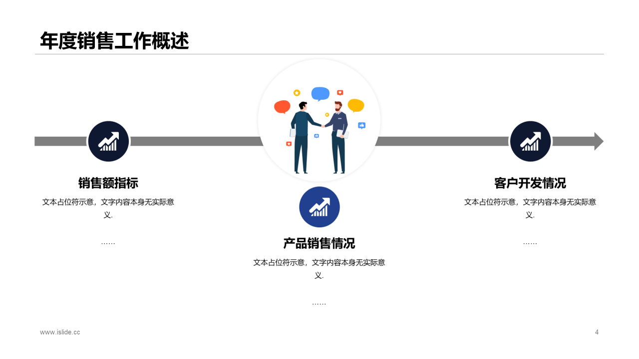 蓝色商务企业销售人员工作计划工作总结汇报PPT模板