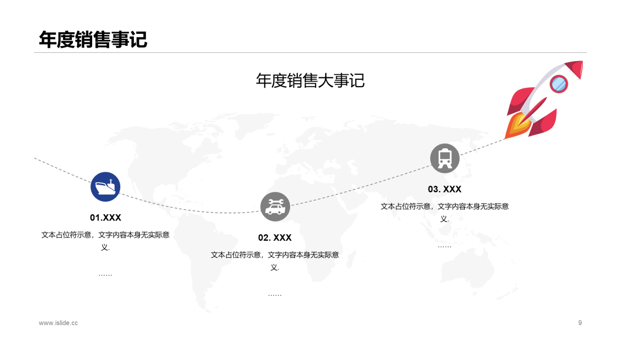 蓝色商务企业销售人员工作计划工作总结汇报PPT模板