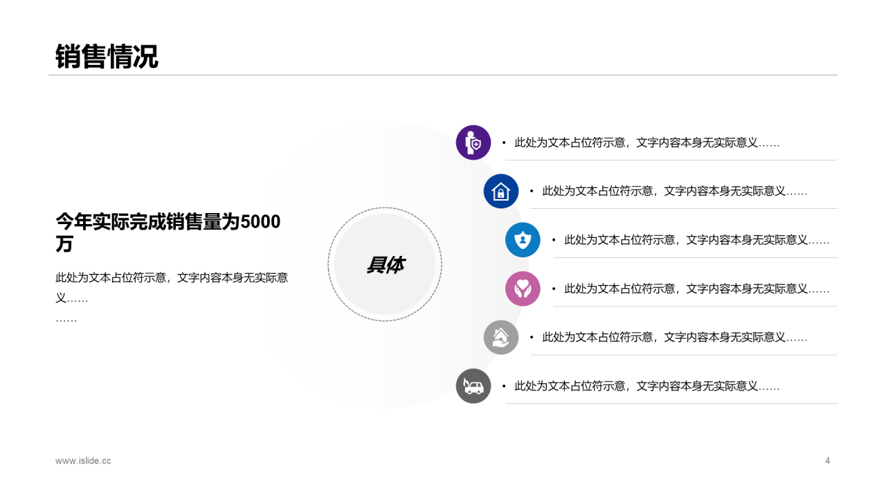 紫色简约年度电脑销售总结报告PPT案例