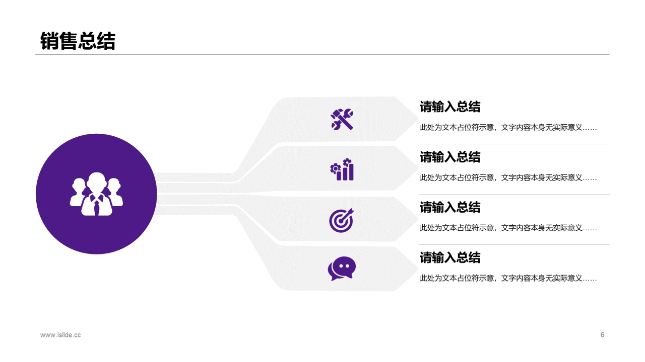 紫色简约年度电脑销售总结报告PPT案例