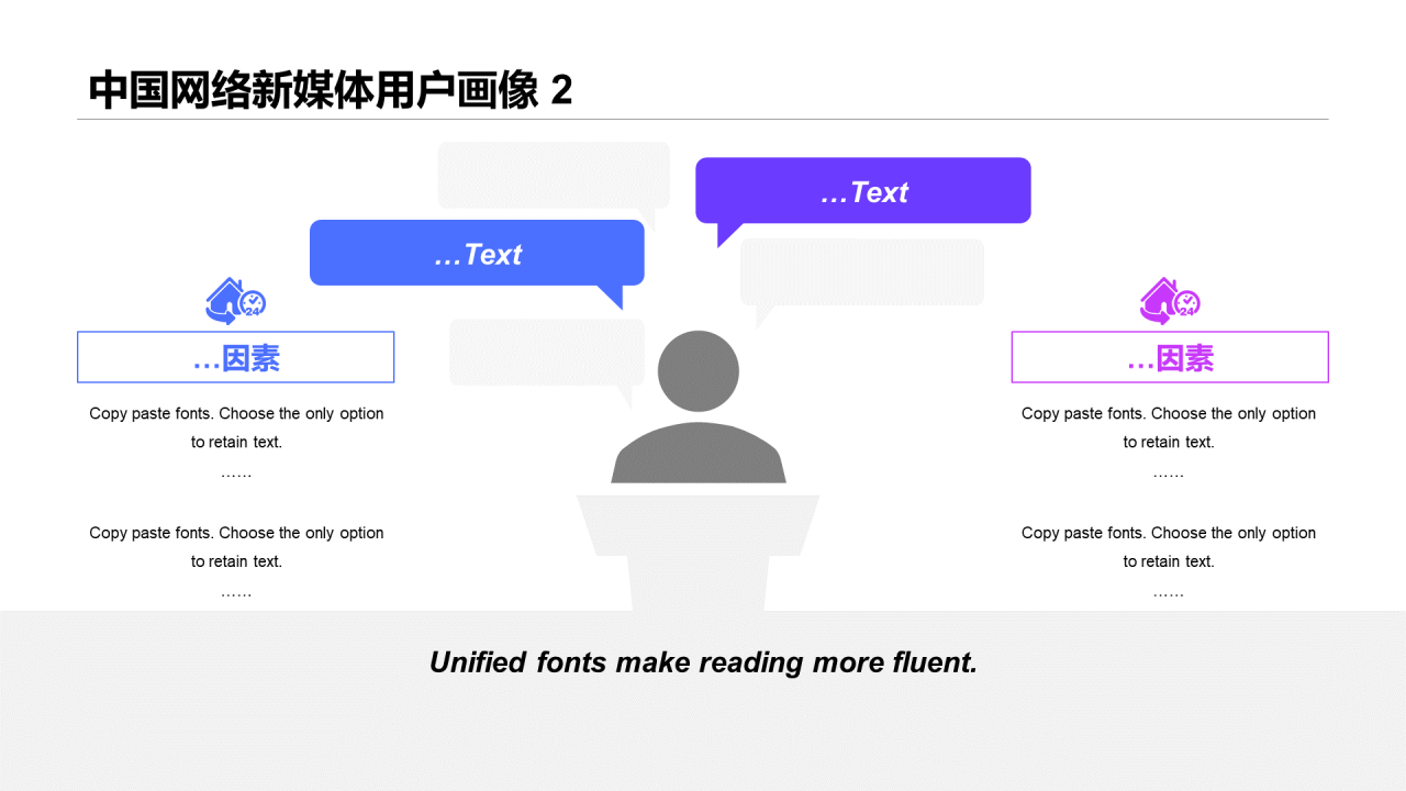 蓝色插画中国网络新媒体用户研究报告