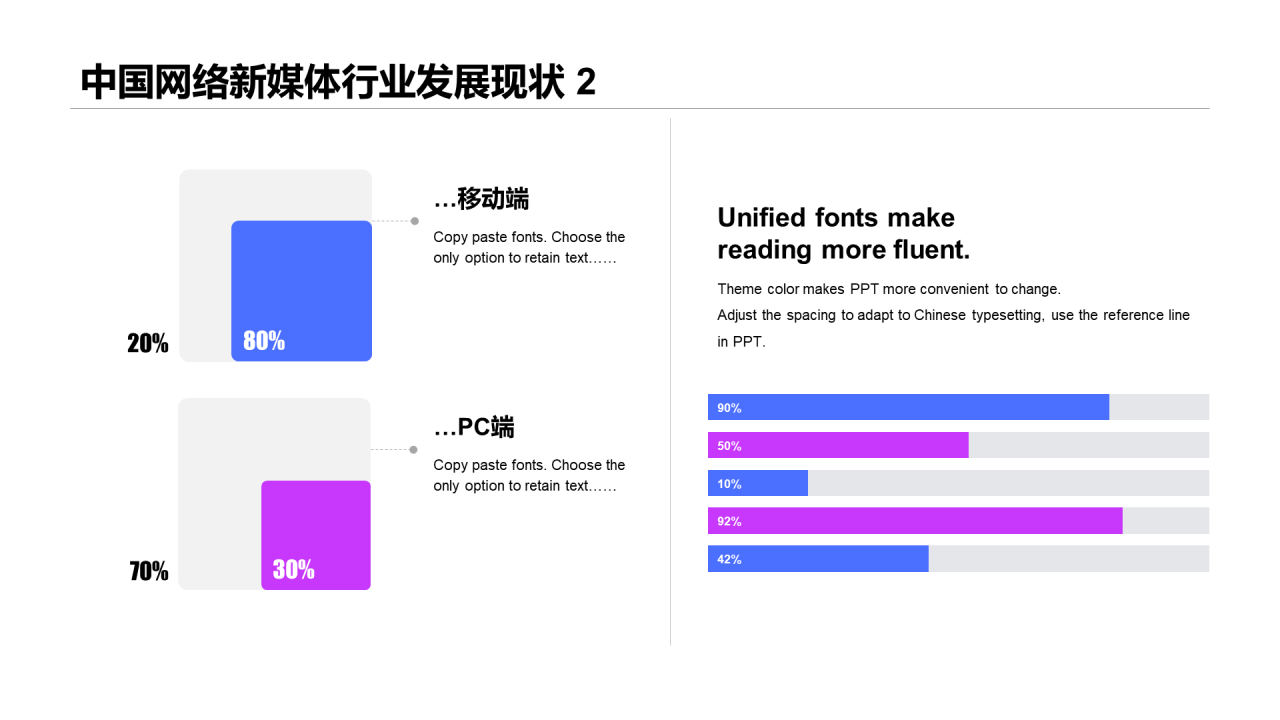 蓝色插画中国网络新媒体用户研究报告