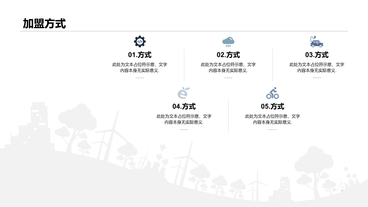 蓝色创意互联网项目招商融资计划书PPT下载