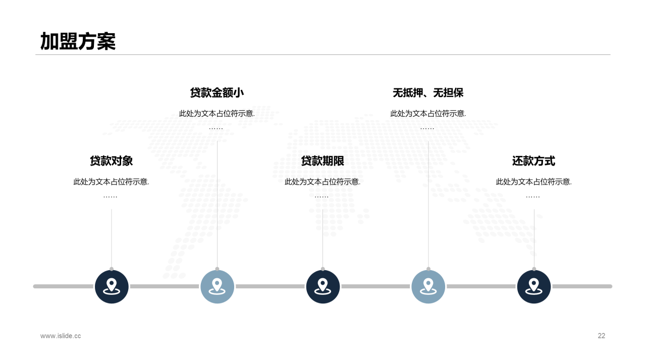 蓝色创意互联网项目招商融资计划书PPT下载