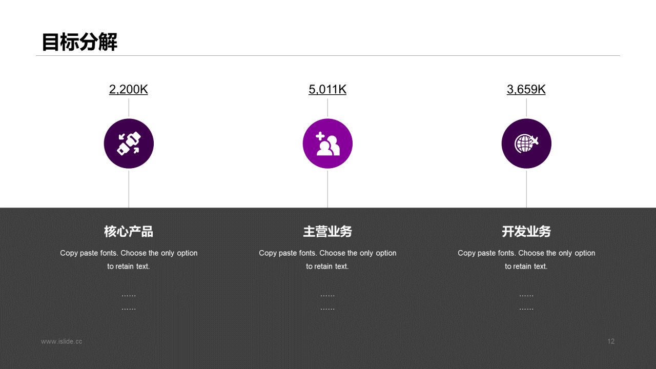 紫色渐变简约风年终盛典发布会策划PPT模板下载