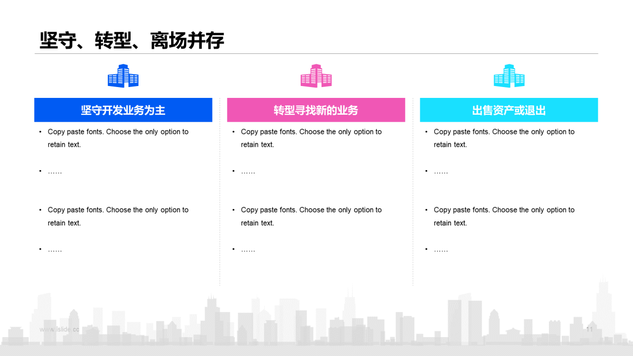 蓝色商务房地产现状与未来报告分析市场营销活动PPT模板