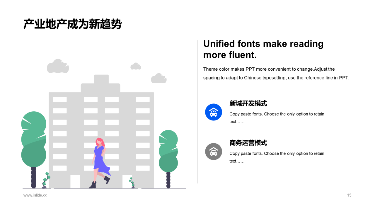 蓝色商务房地产现状与未来报告分析市场营销活动PPT模板