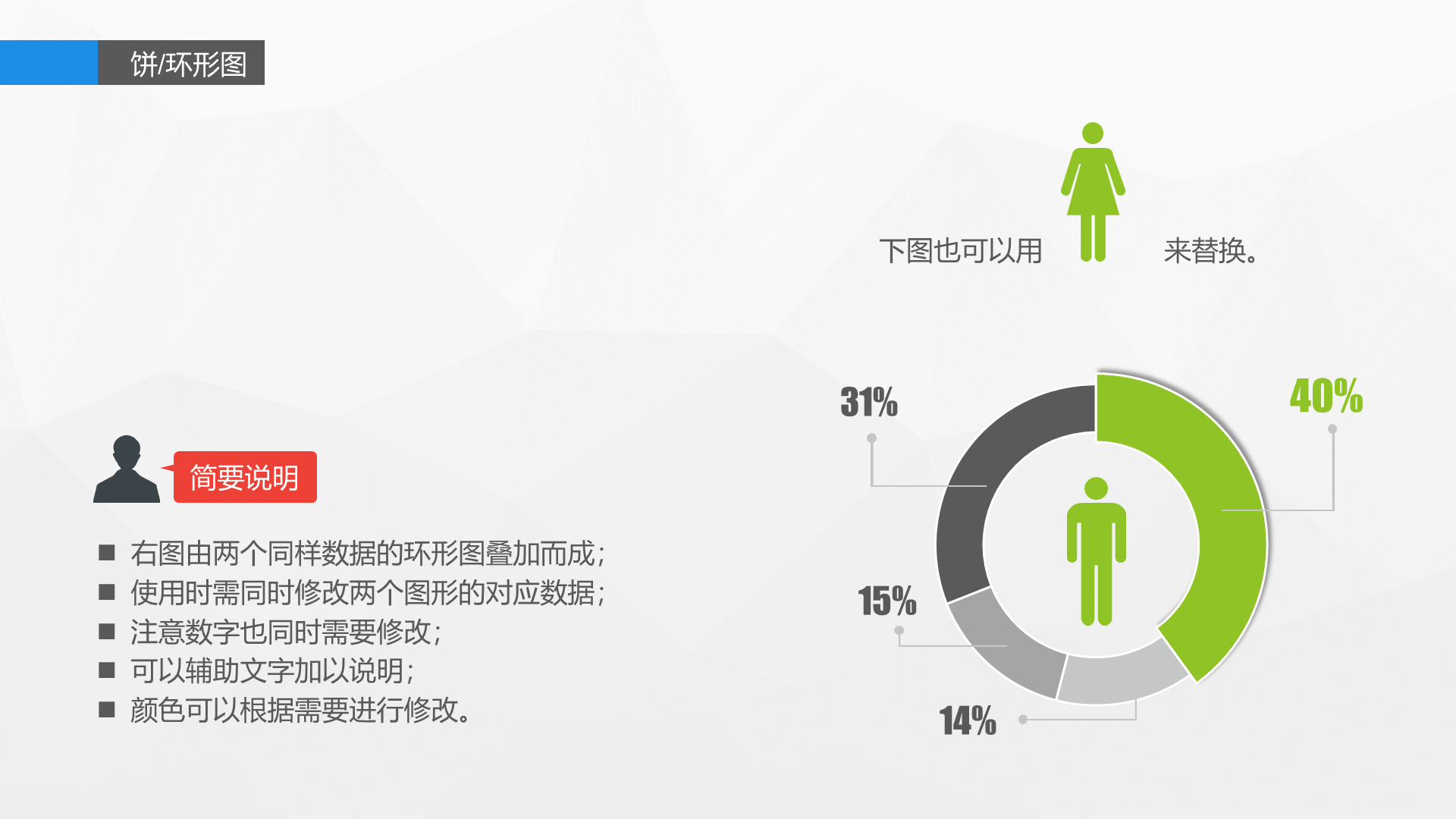 蓝色简约信息图表精选PPT案例