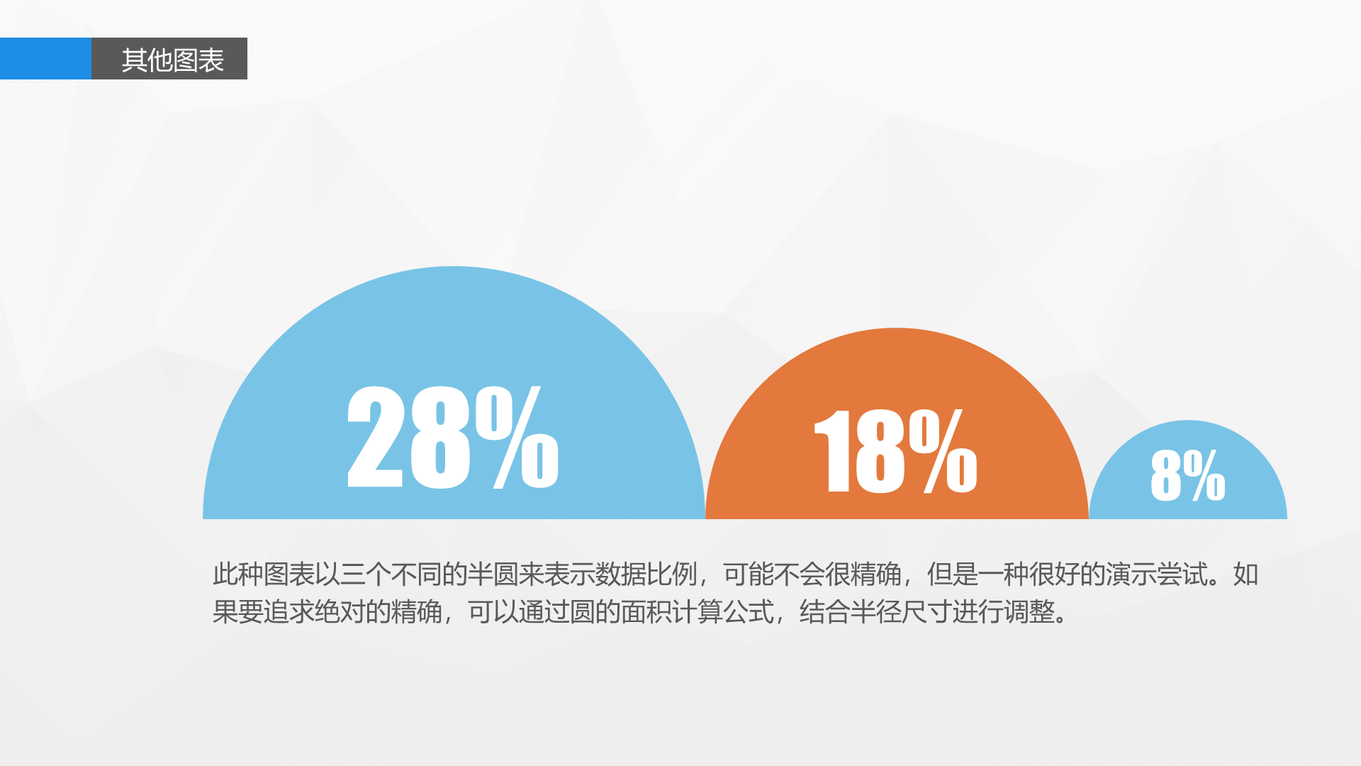 蓝色简约信息图表精选PPT案例
