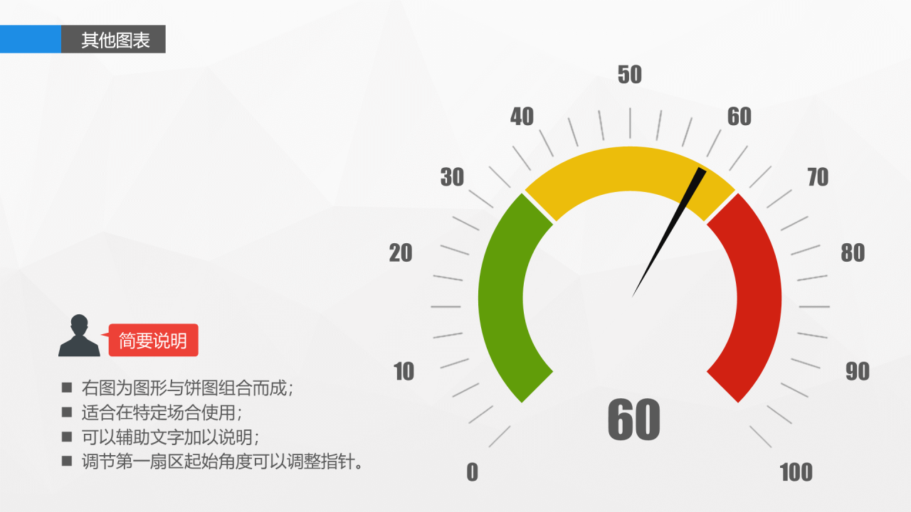 蓝色简约信息图表精选PPT案例