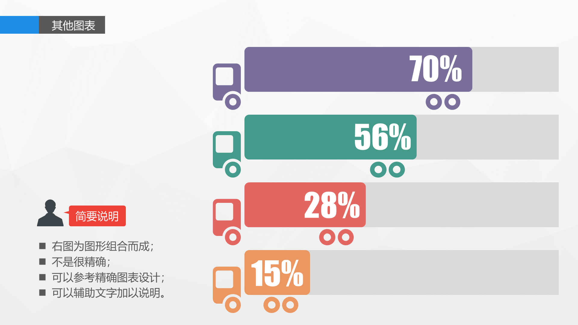 蓝色简约信息图表精选PPT案例