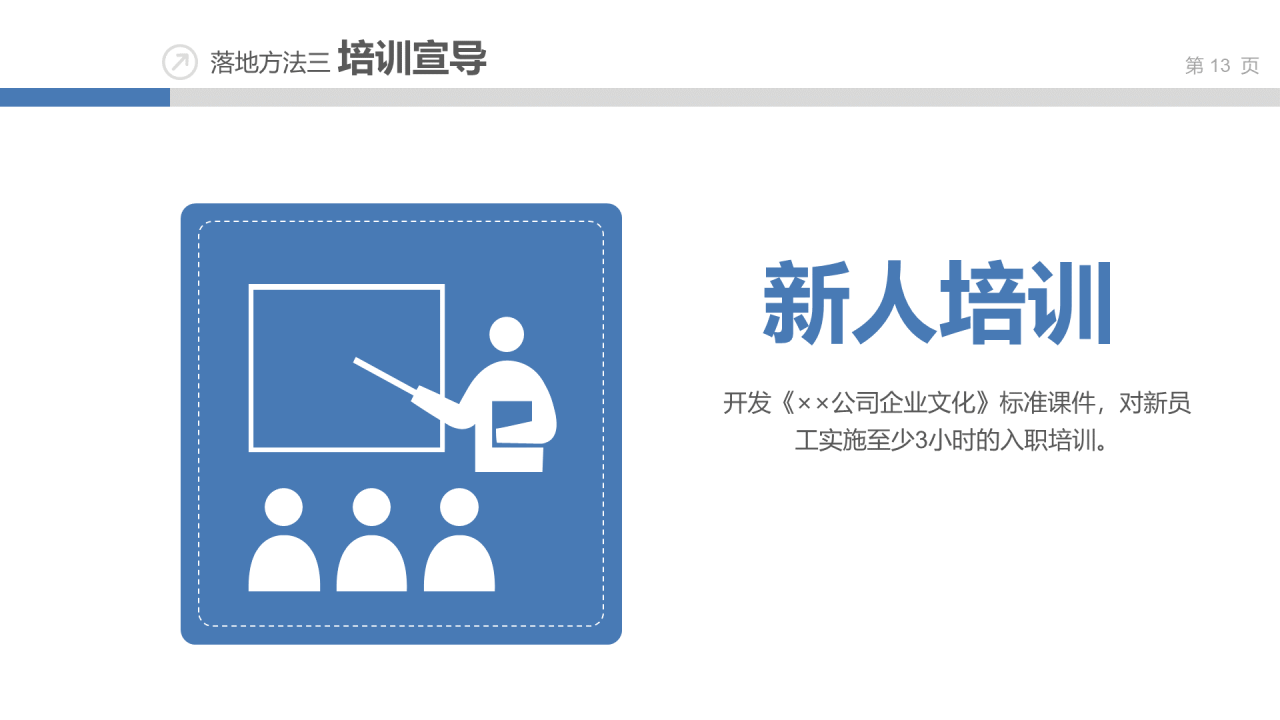 蓝色插画风企业文化建设讨论方案PPT下载