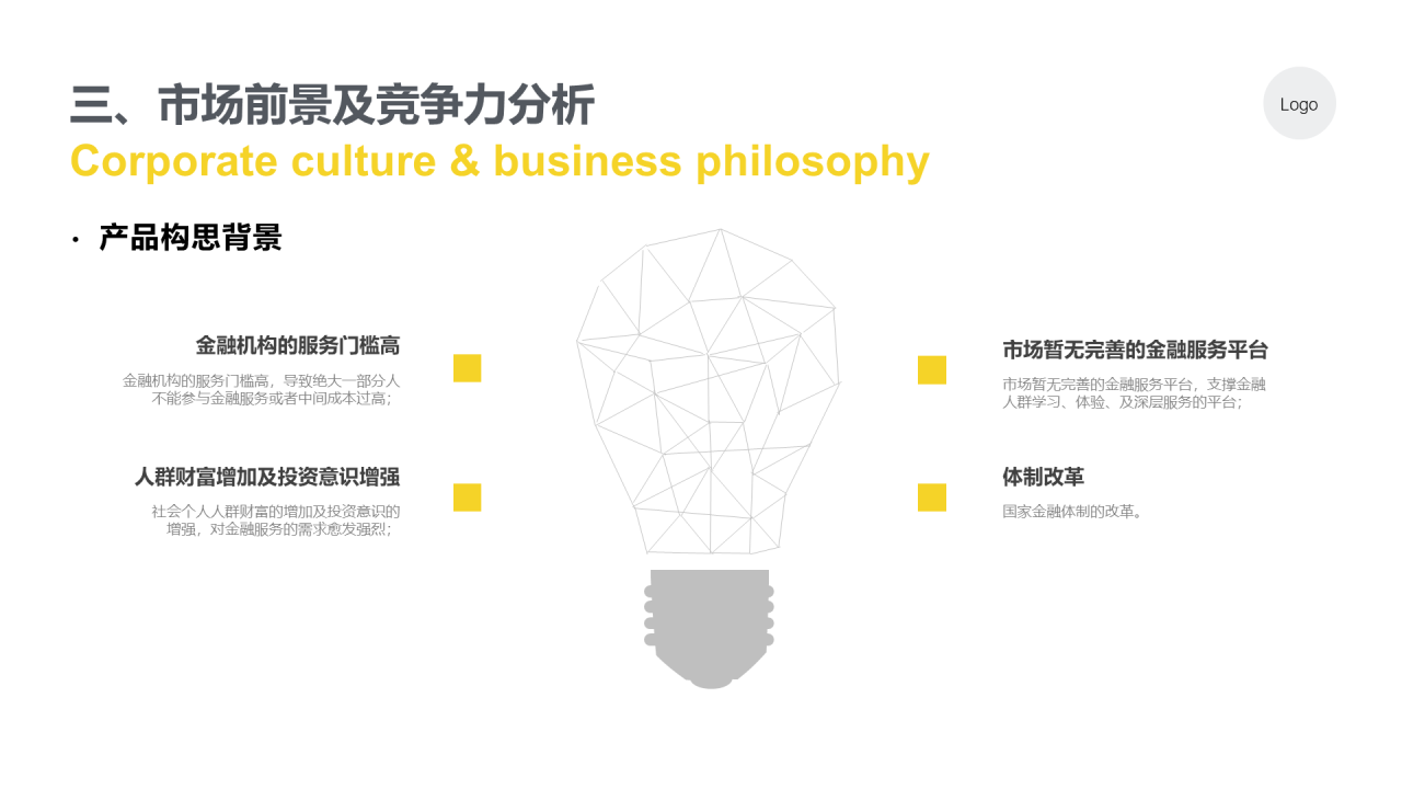 黄色插画商业计划书项目创业研究报告PPT模板下载