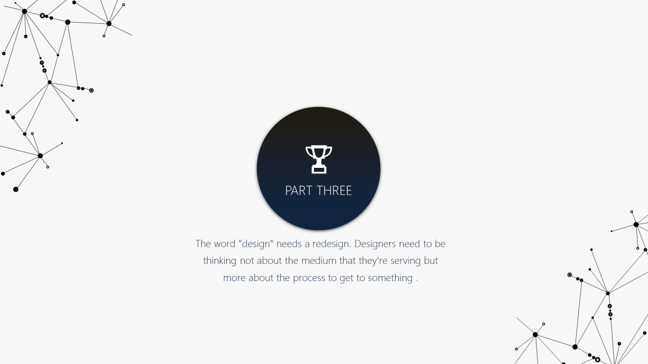 白色酷炫粒子效果科技行业研究报告PPT模板下载